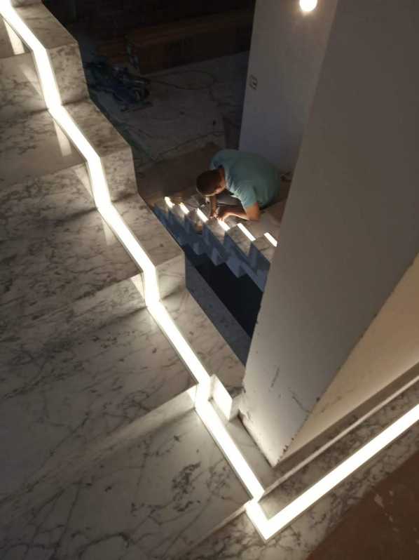 Iluminação Escada com Led Valor Vila Romana - Iluminação Led