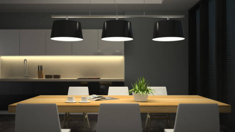 Iluminação Perfil de Led Cozinha Preço Limão - Iluminação Sala e Cozinha Integrada