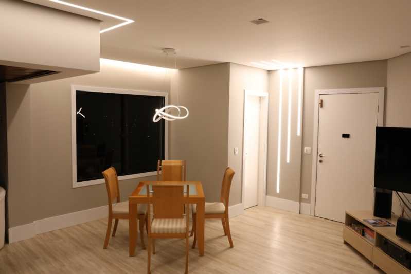 Iluminação Sala de Jantar e Estar Integradas Vila Cordeiro - Iluminação de Sala