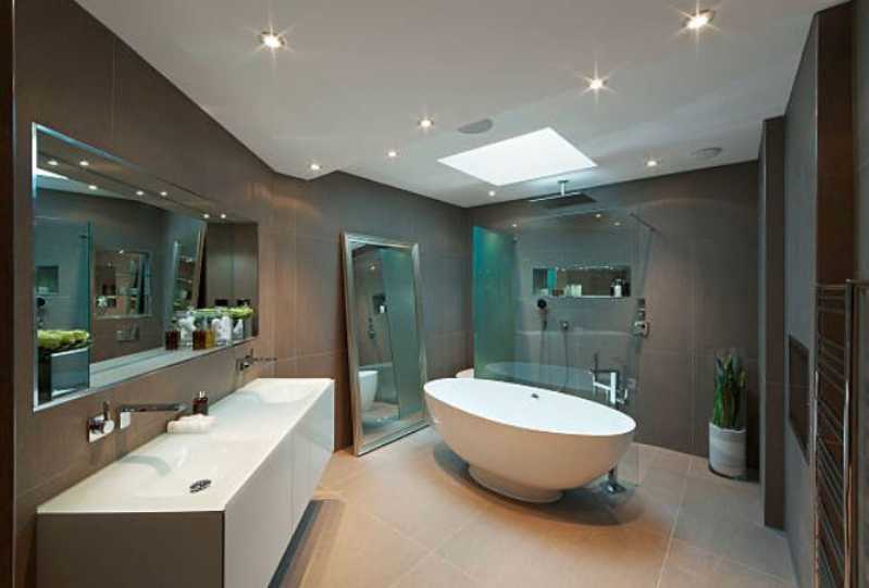 Onde Encontrar Iluminação para Banheiro Moderno Paraíso do Morumbi - Iluminação para Banheiro Moderno