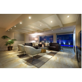 iluminação para sala de estar e jantar integradas valor Rio Pequeno